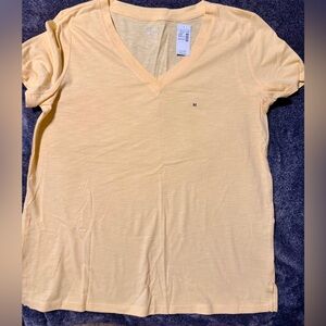 Maurices Soft Yellow V-Neck Tee